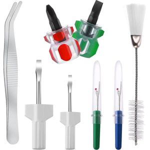 Naaimachieedschap - Schroevendraaier Nylon Roestvrij Staal - Reinigingsborstel - Pincet - Reparatiemachines - Accessoires - Stofverwijderingsgereedschap