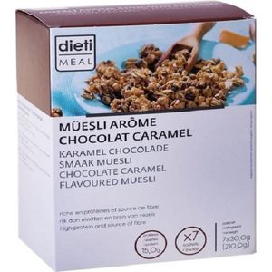 Dietimeal Muesli Chocolade Caramel - 7 stuks - Maaltijdvervanger