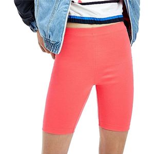 Tommy Hilfiger Fitted Branded Bike Sportlegging - Maat L  - Vrouwen - Roze - Wit