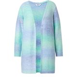 Angel of Style - Dames - Vest straight fit kleurverloop pailletten - Bleek turquoise - Maat 42+