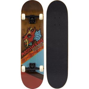 Nijdam Skateboard - Masquerade Brigade - 79 Cm - Donkerrood