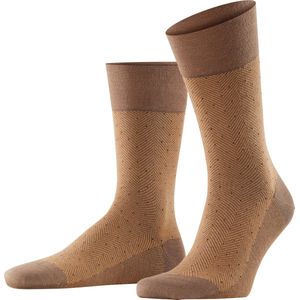 FALKE Sensitive Herringbone comfort band, geschikt voor diabetici merinowol sokken heren bruin - Maat 41-42
