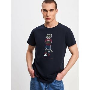Cat by maniita lacitta Bedrukt T-shirt - Football Cat