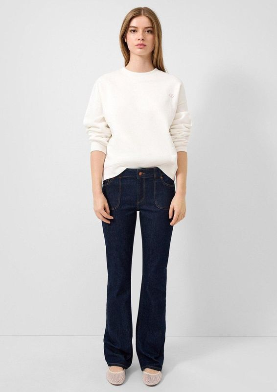 QS - Jeans - Donkerblauw - Flared - Mid Waist