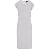 DreiMaster - Klassik Jurk - Zilvergrijs - 3/4 Lengte - Effen
