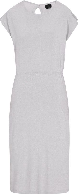 DreiMaster - Klassik Jurk - Zilvergrijs - 3/4 Lengte - Effen