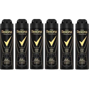 Rexona Men Deodorant - Sport Cool - 150ml - Voordeelverpakking 6 stuks