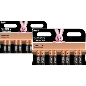 Duracell Simply Batterijen AA - 16 stuks