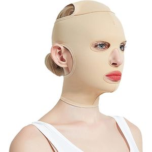 Allecto Plus - Gezichtsliftriem V-lijn voor Vrouwen, Herbruikbaar Wangkin Afslankmasker, Gezichtsmassage Shaper, Lifting Bandage - Maat L