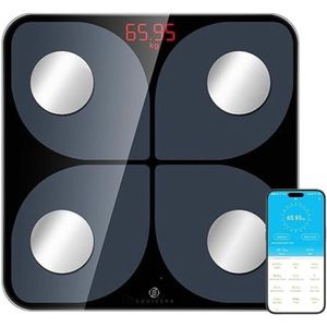 Equivera Personenweegschaal Beste Koop - Personenweegschaal Beste Koop - Personenweegschaal - Weegschaal - Precisie Weegschaal - Hoge Kwaliteit