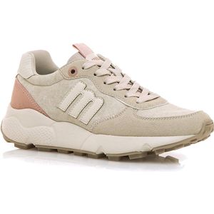 Mustang - 60883 - Klimschoenen - Beige - Plat - Veters - Casual