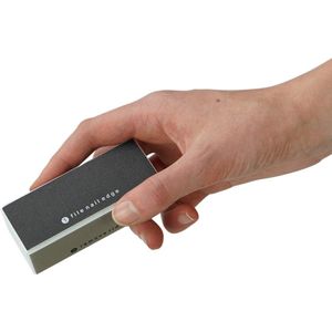 Homey's nagelbuffer - 9 cm - vierzijdig - wij/grijs/zwart