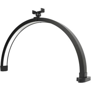 Half Moon Lamp for Nail Desk Crescent Moon Table Lamp Nail Desk Lamp 20W 1500LM 3200 to 5600K Dimmable Crescent Moon Nail Lamp with Phone Clip