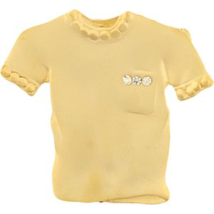 Behave® Broche kleding shirt goud kleur 3,8 cm