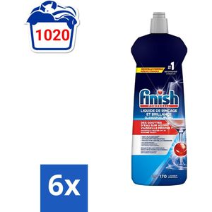Finish Powerball - Glansspoelmiddel - Citroen - Tot 170 Afwasbeurten - 800ml - Voordeelverpakking - 6 stuks