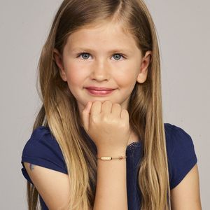 Graveerarmband Lieveheersbeestje Plaat 3,5 Mm 11 - 13 Cm