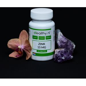 iHealthy Zink 15 mg (Methionine) Goed voor nagels, haar en huid  | 100 tabletten