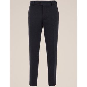 WE Fashion Heren slim fit stretch pantalon met dessin