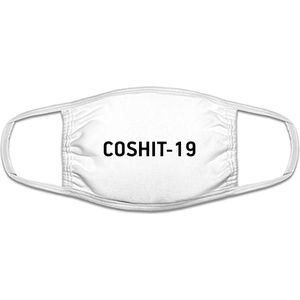 Grappig mondkapje | gezichtsmasker | bescherming | bedrukt | logo | Wit mondmasker van katoen, uitwasbaar & herbruikbaar. Geschikt voor OV