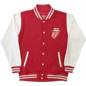 The Rolling Stones - Classic Tongue - Varsity Jacket - Rood/Wit
