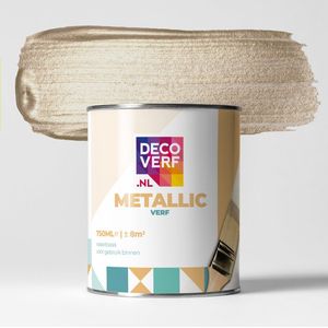 Decoverf metallic verf licht champagne, 750ml