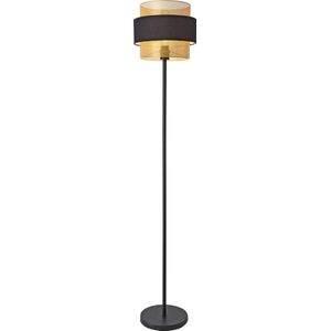Staande lamp Albans vloerlamp 160x30 cm zwart en goudkleurig