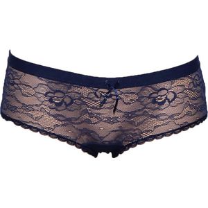 J&C - Microfiber Hipster - Blauw - Dames - Met Kant