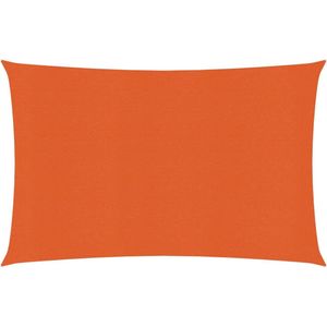 vidaXL - Zonnezeil - 160 - g/m² - 2,5x4 - m - HDPE - oranje