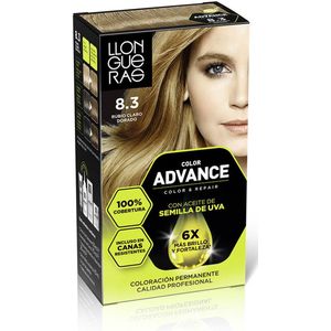 Permanente kleur Llongueras COLOR ADVANCE Nº 8,3-Rubio Claro Dorado