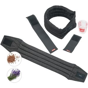 Thermo-riem met compressie, herbruikbaar warmtekussen voor rug en nek, koud- en warmtezak