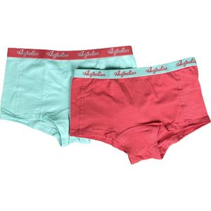 Australian Meisjes ondergoed boxers Blauw-Roze 2-Pack maat 146-152