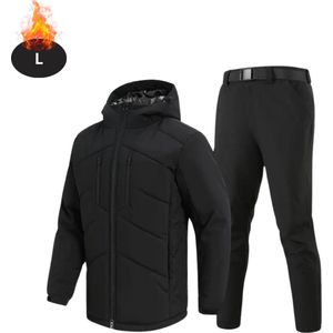 Nivard Skipak - SkiBroek - Skijas - Ski Suit - Wintersport - Heren - 2-Delig - Zwart - Maat S
