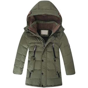 Mid-lange donsjack met capuchon voor jongens - Warme buitenkleding voor kinderen