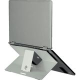 R-Go Riser Attachable - Laptopstandaard - Zelfklevend- Ergonomisch - Verstelbaar - Aluminium - Zilver