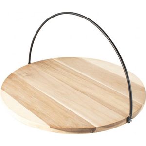 Gusta - Serveerplank Met Hendel - ø37cm