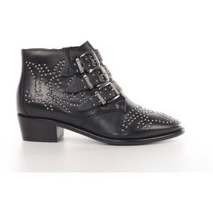 Bronx New-tex 47534 Enkellaarsjes - Enkelboots met rits - Dames - Zwart - Maat 38