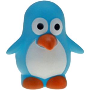 Rubber badeendjes/pinguins - 6x stuks - badkamer fun artikelen - size 6 cm - kunststof - blauw/roze - 3x per kleur