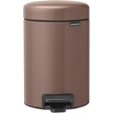 Brabantia NewIcon Prullenbak - 3 liter - Satin Taupe