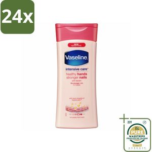 Vaseline - Healthy Hands & Stronger Nails - Handcrème - Versterkend - 200 ml - Voordeelverpakking - 24 stuks - Vaseline - Droge handen