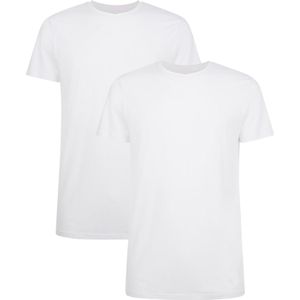 Comfortabel & Zijdezacht Bamboo Basics Ruben - Bamboe T-shirts (Multipack 2 stuks) Heren Ronde Hals - Korte Mouwen - Wit - XL