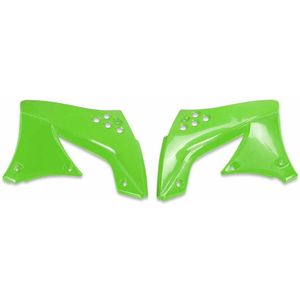 UFO - Radiatorkappen - Kawasaki KX 250F/KX 450F 09-12 - Hoog Slagvast Plastic