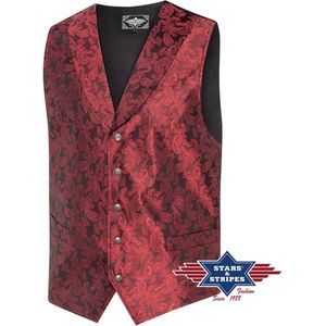 Stars & Stripes - Old Western Style Vest King - Maat XL
