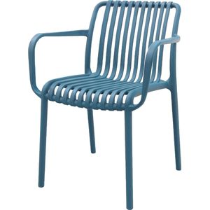 Stripe stapelbare tuinstoel - Ocean Blue