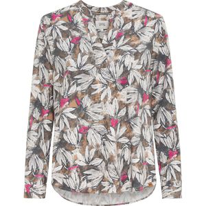 camel active Slip-on blouse met bloemenprint - Maat womenswear-M - Veelkleurig