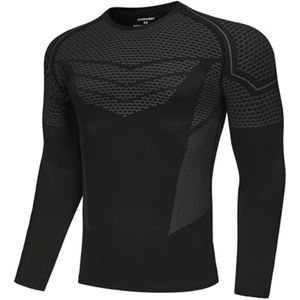Heren Compressieshirt Met Lange Mouwen - Ademend Hardloopshirt