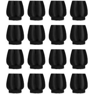 New Age Devi - Stoelpoot Doppen - 25-29mm - Anti-Kras Vilt - Stoelpoot Beschermers - Vloerbescherming - Stoelpootbeschermers - 24 Stuks - Zwart - Rond