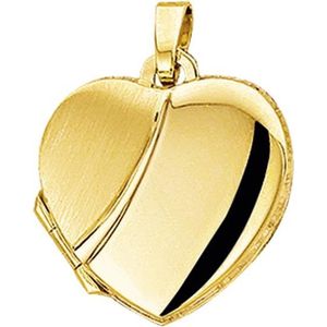The Jewelry Collection - Medaillon Hart - Goud - Poli/mat