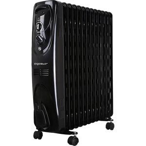 Aigostar Black Forest 33JIF – Olieradiator 2500W - Oliegevulde radiator elektrisch - Kachel - -Zwart