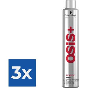 Flexibele Vasthoudende Hairspray Osis Elastic Schwarzkopf - Voordeelverpakking 3 stuks