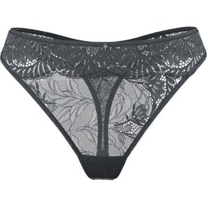 JOOP! - Tanga Beautiful - Antraciet - Aansluitend - Katoenen Kruisje